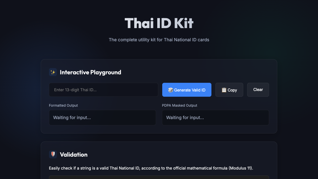 Thai ID Helper